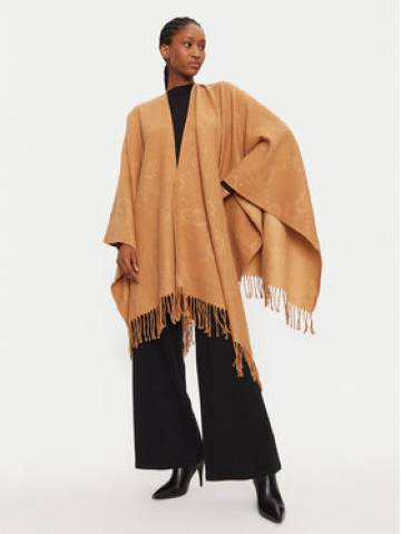 Liu Jo Пончо 2F4022 T0300 Коричневий Relaxed Fit Liu Jo Пончо 2F4022 T0300 Коричневий Relaxed Fit