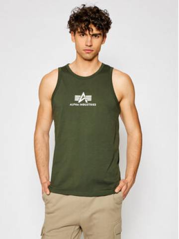 Alpha Industries Майка Basic 126566 Зелений Regular Fit Alpha Industries Майка Basic 126566 Зелений Regular Fit