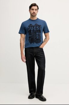 Хлопковая футболка Guess