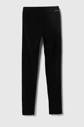 Детские леггинсы Calvin Klein Jeans цвет чёрный однотонные Детские леггинсы Calvin Klein Jeans цвет чёрный однотонные