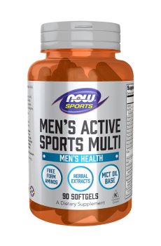Мультивитамины для мужчин NOW foods Mens Active Sports Multi для активных видов спорта, 90 капсул