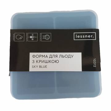 Форма для льда Lessner Sky Blue с крышкой, 13*13*6 см (10312) Форма для льда Lessner Sky Blue с крышкой, 13*13*6 см (10312)