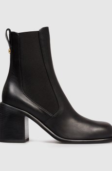 Черные кожаные челси Avenue