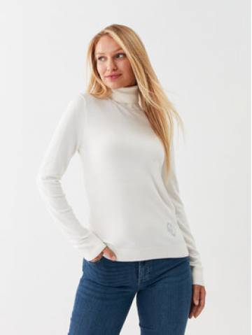 Liu Jo Гольф WF3126 MA18F Écru Regular Fit Liu Jo Гольф WF3126 MA18F Écru Regular Fit