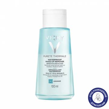 Двухфазное средство для снятия водостойкого макияжа с глаз Vichy Purete Thermale Waterproof Eye Make-Up Remover, 100 мл Двухфазное средство для снятия водостойкого макияжа с глаз Vichy Purete Thermale Waterproof Eye Make-Up Remover, 100 мл