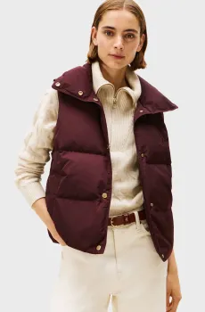 Женский бордовый жилет REG VEST Бордовый M Tommy Hilfiger WW0WW46545