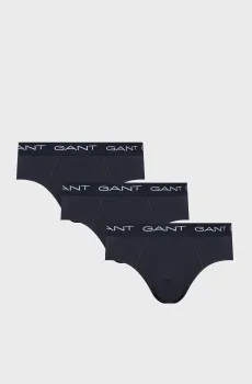 Мужские черные брифы (3 шт) BRIEF Черный S Gant 900013001