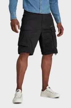 Мужские черные шорты Rovic Zip Ralaxed Черный 29 G-Star RAW D08566,5126