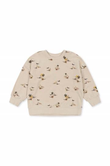 Детская хлопковая кофта Konges Sløjd цвет бежевый узор