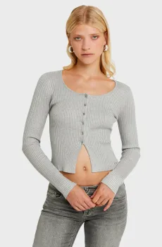 Женский серый топ Серый M Tally Weijl SCAVISADIA