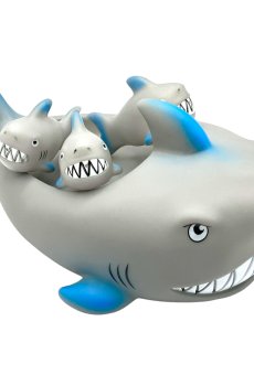 Набор для купания Bibi Toys Акула, от 3 лет (игрушка 21*14*8 см, 1 шт + игрушка 7*3.5*4 см, 3 шт) (760882BT) (760882BT)