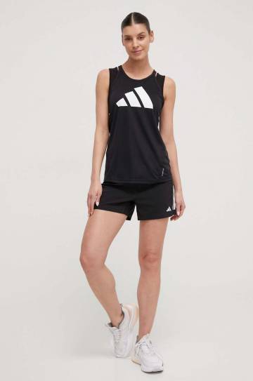 Топ для бега adidas Performance Run It цвет чёрный Топ для бега adidas Performance Run It цвет чёрный