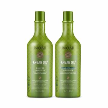 Набор для волос Inoar Argan Oil (шампунь, 1 л + кондиционер, 1 л) Набор для волос Inoar Argan Oil (шампунь, 1 л + кондиционер, 1 л)