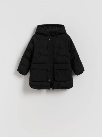 Reserved - Утеплена парка з каптуром - чорний - WB930-99X