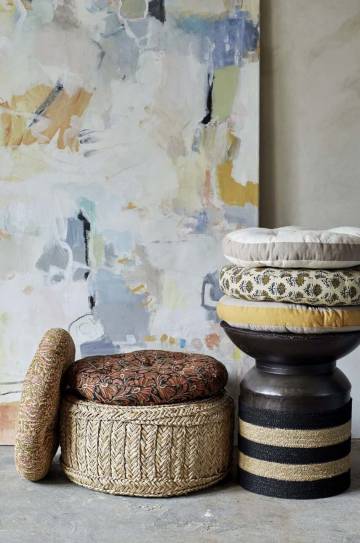 Пуф Madam Stoltz Seagrass Pouf Пуф Madam Stoltz Seagrass Pouf
