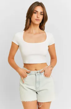 Женский белый топ Белый M Tally Weijl STSCOSEOUL