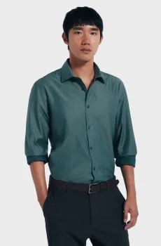 Мужская зеленая рубашка Зеленый M SPRINGFIELD 1512148