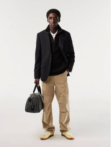 Lacoste Світшот SH1927 Чорний Classic Fit Lacoste Світшот SH1927 Чорний Classic Fit
