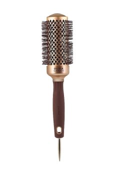 Браш для волос Olivia Garden Expert Blowout Shine Wavy Bristles, Gold & Brown, диаметр 45 мм