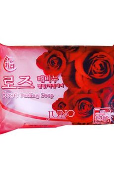 Твердое мыло-пилинг для лица Juno Rose с экстрактом розы, 150 г