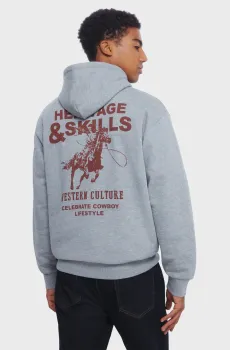 Мужское серое худи Серый L SPRINGFIELD 92100