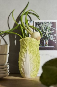 Ваза у формі капусти - світло-зелений