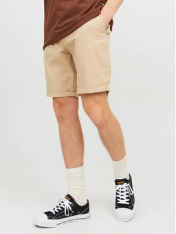 Jack&Jones Шорти з тканини Fury 12206889 Бежевий Regular Fit Jack&Jones Шорти з тканини Fury 12206889 Бежевий Regular Fit