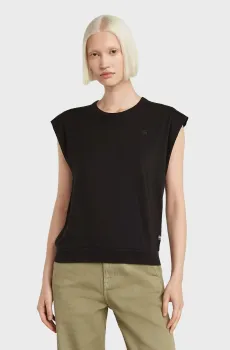 Женский черный топ Open back Черный M G-Star RAW D26147,D626