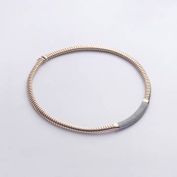 Золотое колье "Diana" с фианитами кол01493 Золотое колье "Diana" с фианитами кол01493