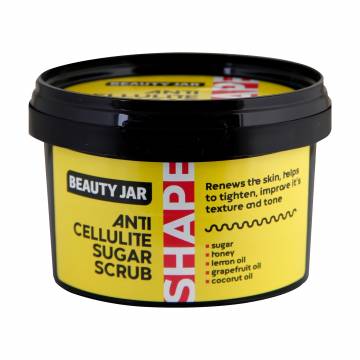 Антицеллюлитный сахарный скраб для тела Beauty Jar Shape Anti-Cellulite Sugar Scrub, 250 г Антицеллюлитный сахарный скраб для тела Beauty Jar Shape Anti-Cellulite Sugar Scrub, 250 г