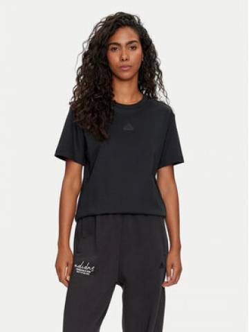 adidas Футболка Signature Graphic Print IY1463 Чорний Loose Fit adidas Футболка Signature Graphic Print IY1463 Чорний Loose Fit