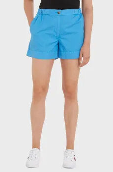 Женские голубые шорты 1985 Голубой 32 Tommy Hilfiger WW0WW38729