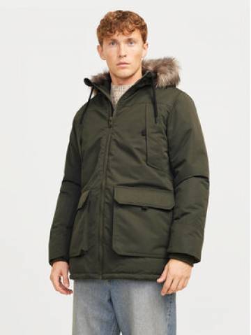 Jack&Jones Куртка парка Construct 12258406 Зелений Regular Fit Jack&Jones Куртка парка Construct 12258406 Зелений Regular Fit