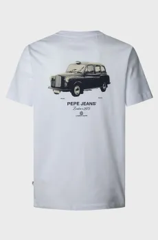 Мужская белая футболка TACKY Белый L Pepe Jeans PM5010089