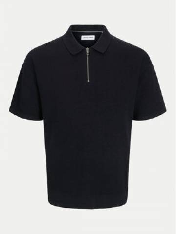 Jack&Jones Поло Troy 12269617 Чорний Relaxed Fit Jack&Jones Поло Troy 12269617 Чорний Relaxed Fit