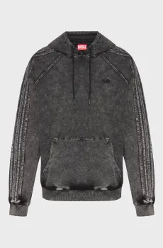 Мужское серое худи S-ALTBOXT-HOOD FELPA Серый XL Diesel A21842 0DCCJ