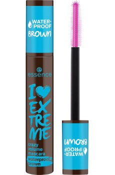 Водостойкая тушь для ресниц Essence I Love Extreme Crazy Volume Mascara Waterproof, Brown, 12 мл