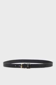 Женский черный кожаный ремень ESSENTIAL Черный 95 Tommy Hilfiger AW0AW16836