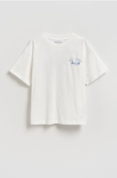 Reserved - Футболка з принтом на спині - кремовий - 978HT-01X