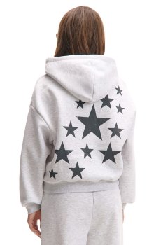 Cropp - Худі з принтом - light grey