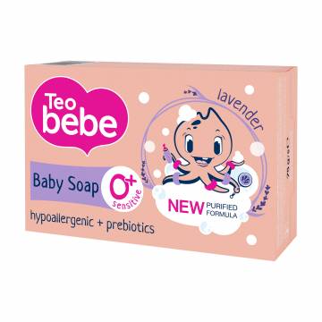 Детское твердое мыло Teo Bebe Lavender, 75 г Детское твердое мыло Teo Bebe Lavender, 75 г