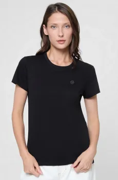 Женская черная футболка Черный S BOSS 50545671;001