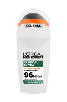 Шариковый дезодорант-антиперспирант для тела LOreal Paris Men Expert Clinical Ultra 96H De-transpirant мужской, 50 мл