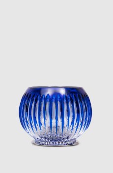 Синий хрустальный органайзер для ватных дисков и палочек Blue Sky Crystal