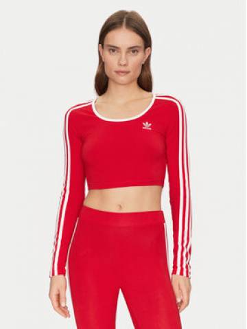 adidas Блузка adicolor 3-Stripes JD4626 Червоний Slim Fit adidas Блузка adicolor 3-Stripes JD4626 Червоний Slim Fit