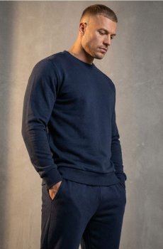 Кофта з круглим вирізом - синій