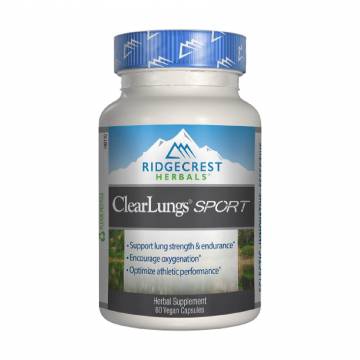 Комплекс для поддержки легких спортсменов Ridgecrest Herbals ClearLungs Sport, 60 капсул Комплекс для поддержки легких спортсменов Ridgecrest Herbals ClearLungs Sport, 60 капсул