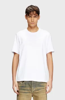 Мужская белая футболка T-ADJUST-BIGOVAL Белый XXL Diesel A17402 0NJBM