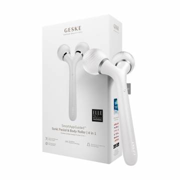 Электронный звуковой ролик для лица и тела Geske Sonic Facial & Body Roller 4 в 1 белый Электронный звуковой ролик для лица и тела Geske Sonic Facial & Body Roller 4 в 1 белый