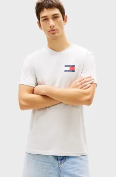 Мужская светло-серая футболка ESSENTIAL Серый M Tommy Jeans DM0DM20740